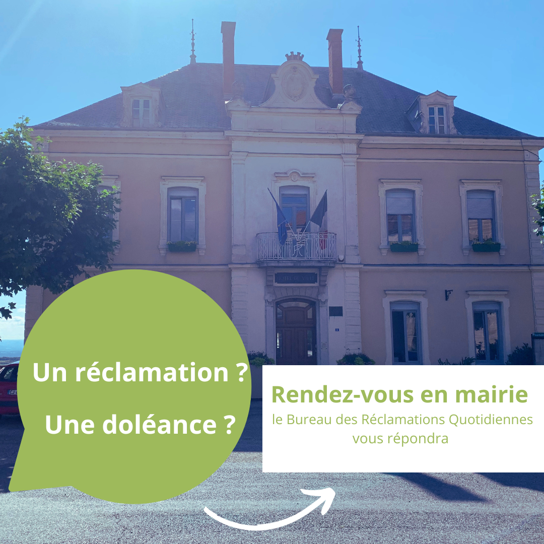 Bureau des Réclamations Quotidiennes - Mairie de Pélussin